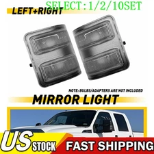 LH RH Side Mirror Turn Signal Light Clear Lens For 08-16 Ford F-250 F-350 1~10X
