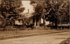 G.P. Butterfield's Residence, EAST DIXFIELD, Maine Real Photo Postcard