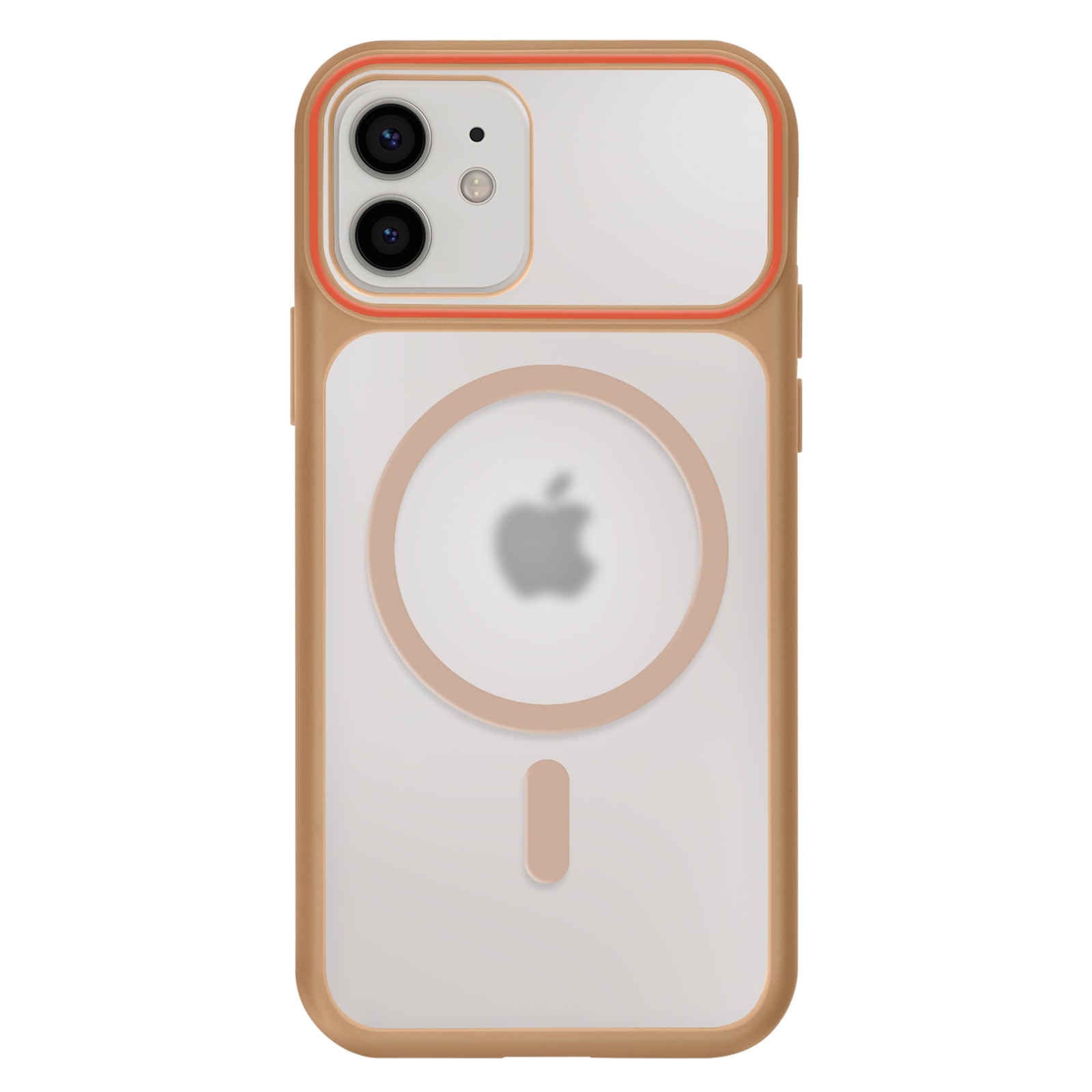 Coque antichoc iPhone 12 Pro marron pour le bureau et les sorties