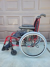 Quickie Qs5x - 17"x20" Folding Wheelchair Used 17" x 20" Red