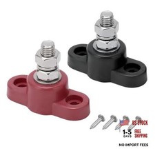 Heavy Duty 12V Car Power Distribution Block - 5/16"' Single Stud Busbar