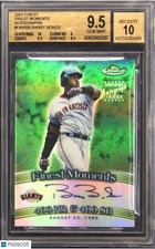 2001 Topps Finest - Finest Moments Barry Bonds #FMA-BB Refractor Auto BGS 9.5 💎