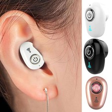 Single Mini Wireless Bluetooth Earphones In Ear Sport With Mic Handsfree Headset