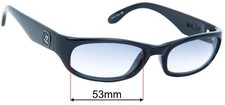 SFx Replacement Sunglass Lenses fits Von Zipper Mazzi - 53mm Wide