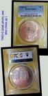 US Morgan Silver Dollars Lot of 5, 4-MS , 1 XF Details ,1 PCGS Graded NO RESERVE