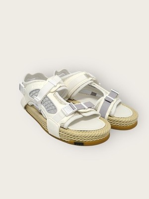 Dior Weiße Oblique Jacquard Atlas Sandalen 52843871