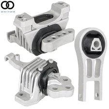 For Jeep Cherokee 2.4L 14-19 Complete Engine Motor & Transmission Mount 3PCS Set