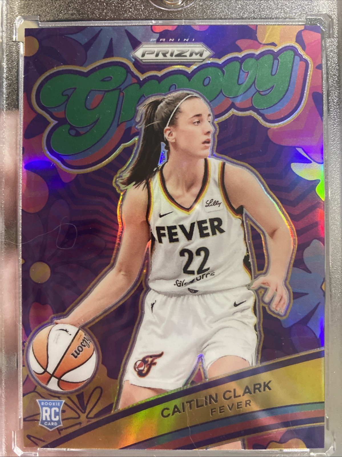 2024 Panini Prizm WNBA - Groovy Caitlin Clark #13 Green Prizm (RC)