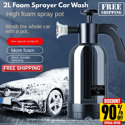 #ad 2L Foam Sprayer Car Wash Bottle Pump Pressure Snow Foam Gun With 3 Nozzles Auto. $19.98
