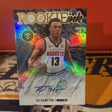 2020-21 Panini NBA Hoops - Rookie Ink R.J. Hampton #RI-RJH (AU, RC) Gold