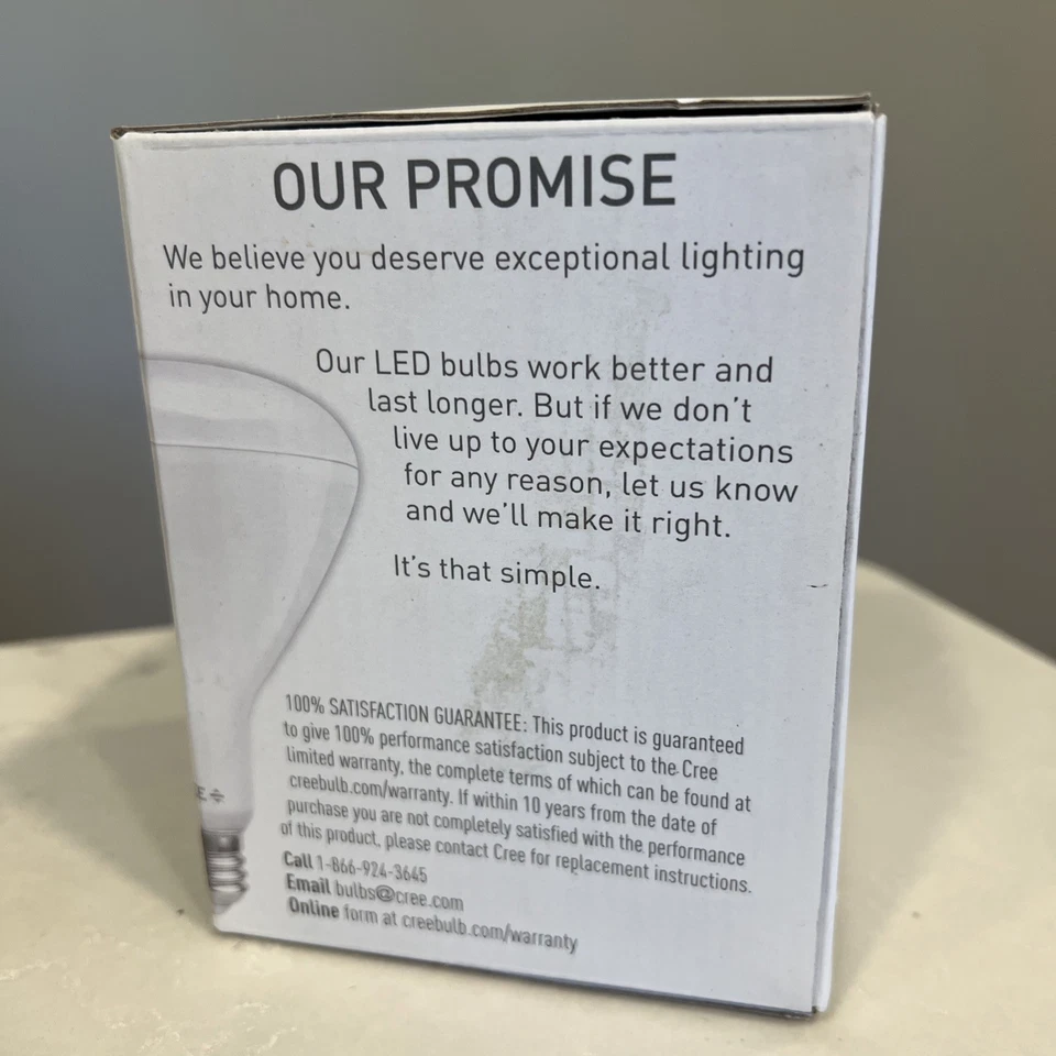 Cree 100W Equivalent Daylight (5000)BR30 Dimmable Light Quality LED Light bulb- - Image 4 of 4