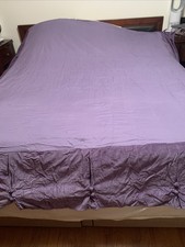 Purple Deep Lavender Velvet Bedskirt Hawthorne Hill Bloomingda1es 14&rdquo; ? Cal Kg