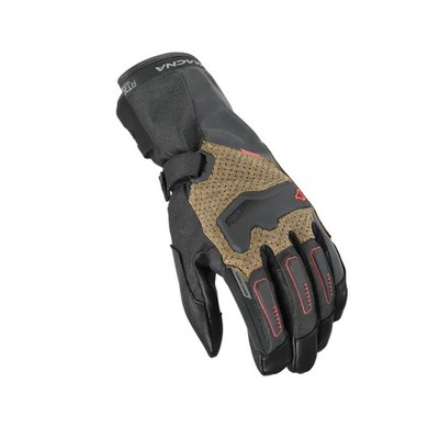 Motorradhandschuhe MACNA Terra RTX 2.0 Taupe Raintex Touring Wasserdicht Schutz