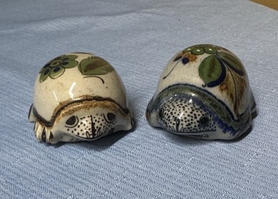 Tonala El Palomar Erandi TURTLES Mexican Folk Art Pottery Ceramic