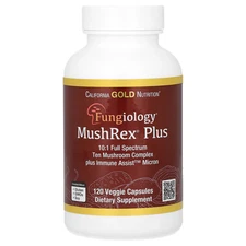 Fungiology, MushRex Plus, Full-Spectrum Ten Mushroom Complex with Agaricus,