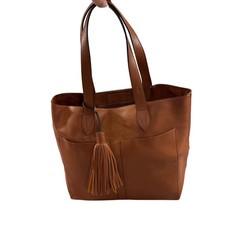 Borsa a tracolla Steve Madden Cognac marrone ciottoli ecopelle nappa terra tote bag