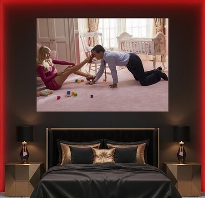 Großes Margot Robbie DiCaprio Wolf Wall Street sexy Beine Fetisch Wandbild Poster