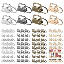 1 Inch Key Fob Hardware Set, 4 Colors Lanyard Keychain Making Kit  for
