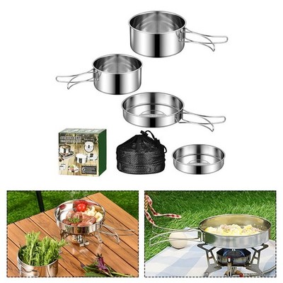 Lightweight and Compact Cooking Set for Camping and Outdoor Activities
