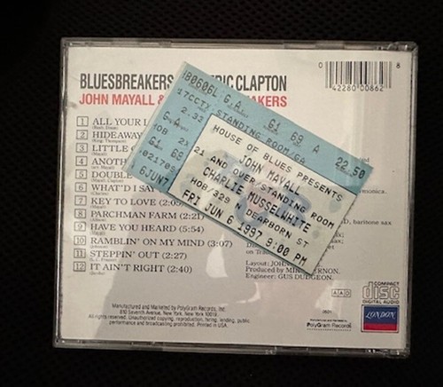 John Mayall Blues Breakers with Eric Clapton CD with Autographed Booklet - Bild 4 von 4