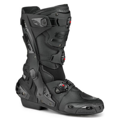 Sidi Rex Air Boot Tecno-3 Push Closure System Motorcycle Road Boot Black