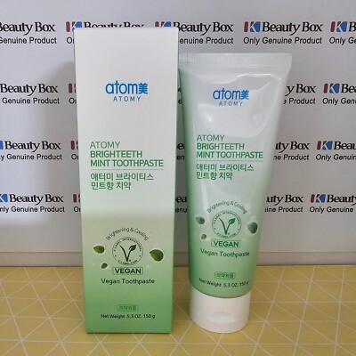 ATOMY Brighteeth Mint Toothpaste 150g Vegan Toothpaste Refreshing KOREA MADE