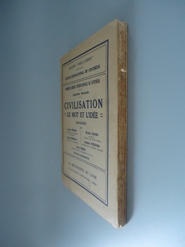 Civilisation - Le mot et l'idée - Exposés/Discussions -Renaissance du Livre-1930 - Picture 7 of 17