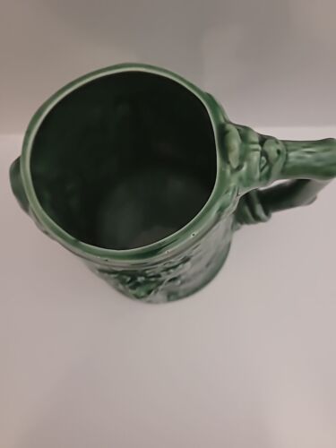 Bordallo Pinheiro Green Leaves Vines 6” Pitcher Made In Portugal VTG - 第 3/11 張圖片
