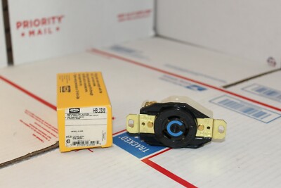 HUBBELL HBL 2320 TWIST LOCK RECEPTACLE 2P3W 20A 250V [NEW IN FACTORY BOX]