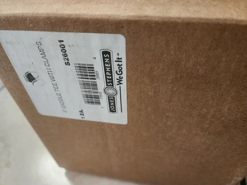 JONES STEPHENS 4" Plastic 12" Clay Saddle Flexible PVC Saddle Tee Fitting SCH 40 - Picture 4 of 5