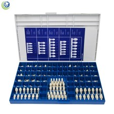 NEW POLYCARBONATE TEMPORARY DENTAL CROWNS BOX KIT 360 PCS W/ CROWN MOLD GUIDES