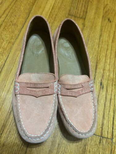 Women's Sebago Loafers Size 10 Coral Leather