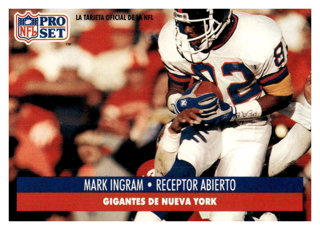MARK INGRAM 1991 Pro Set Spanish #167 New York Giants