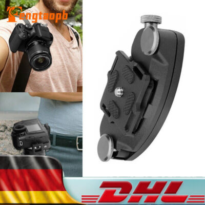 SLR Kamera Clip Hüftgurt Quick Release Holster Aufhänger Taille Gürtel Strap DHL