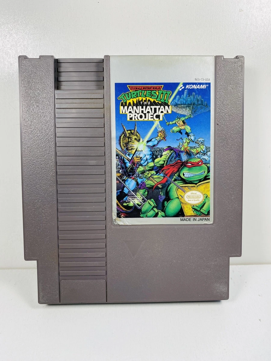 Teenage Mutant Ninja Turtles TMNT III 3 The Manhattan Project Nintendo NES Game