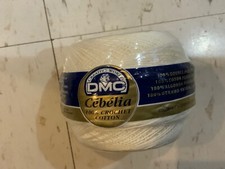 DMC WHITE 100 COTTON CROCHET THREAD SZ 20