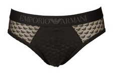 Slip uomo EMPORIO ARMANI mutanda tessuto logato trasparente elastico a vista con