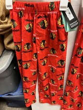 Boys Sleep Pants Chicago Blackhawks NEW sizes XS to XL