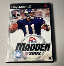 Sony Playstation 2 PS2 Madden NFL 2002 EA Sports Football Game & Manual 2001