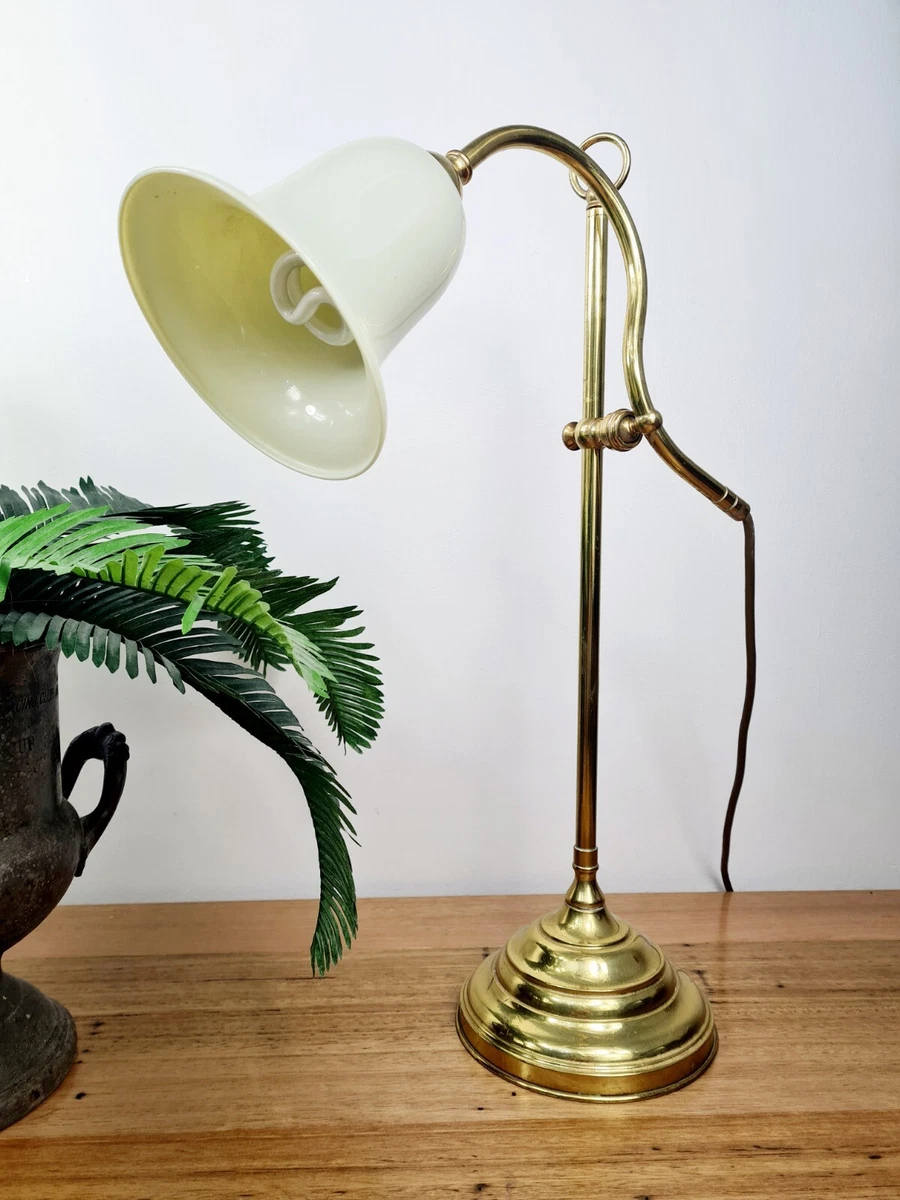 Brass adjustable desk deals lamp