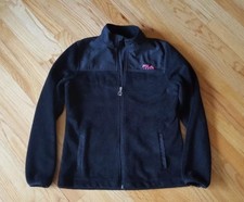 Girls Fila Sport soft fleece shell Jacket Black Size 14-Large EUC