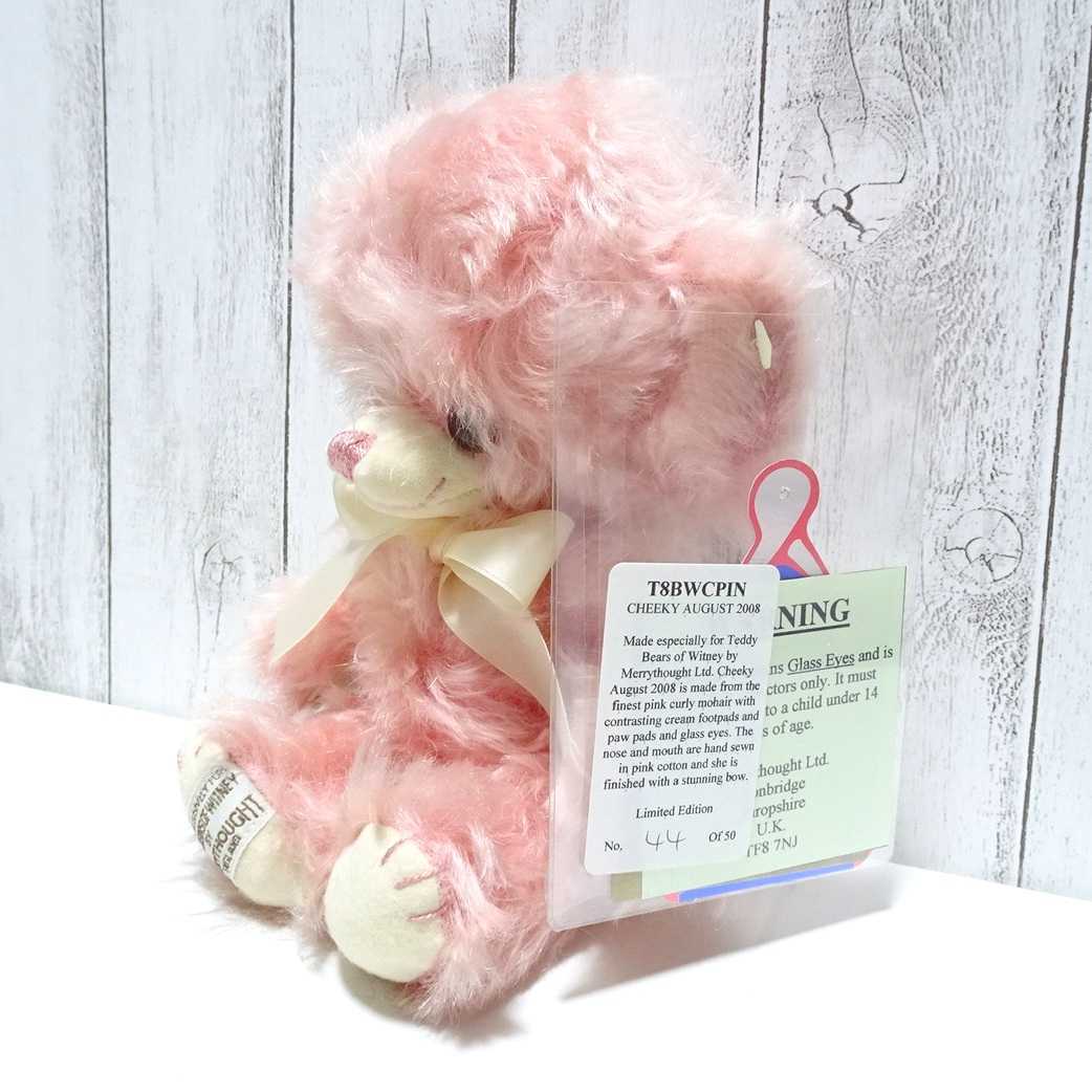 Plush Toy Merrythought 2008 Cheeky Teddy Bear Pink England