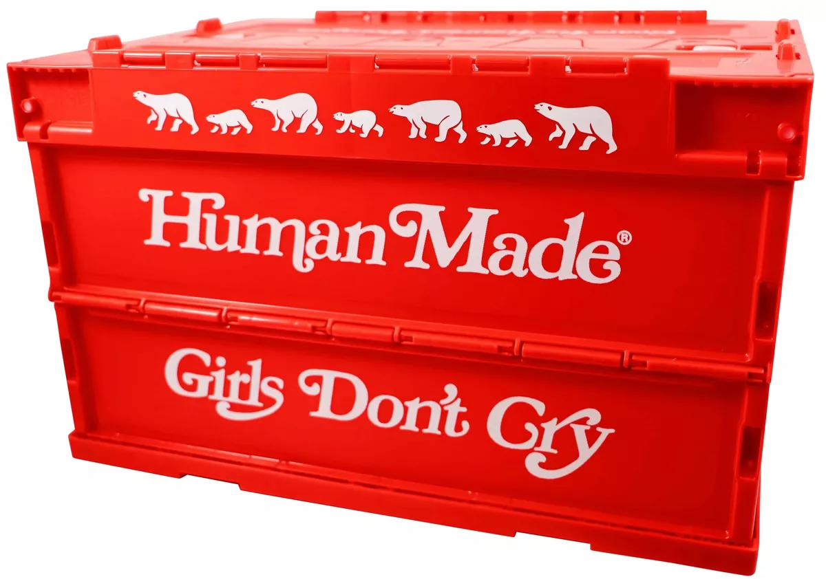 Red VERDY x NIGO 50L Crate Human Made Girls Don't Cry