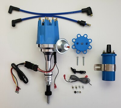 small cap FORD 5.0L 302 EFI to Carb Conversion HEI Distributor +45,000 VOLT COIL