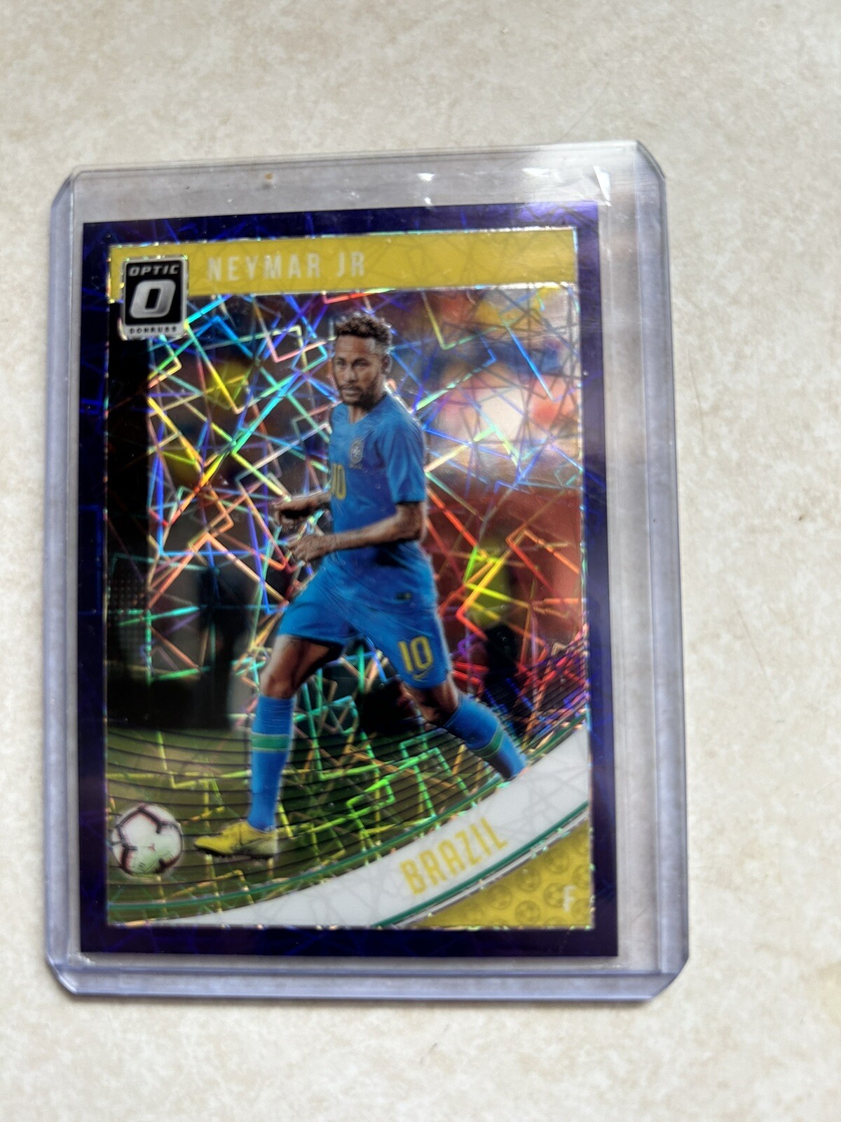 NEYMAR JR 2018 Donruss Optic Purple Velocity #104 Numbered Card 46/125