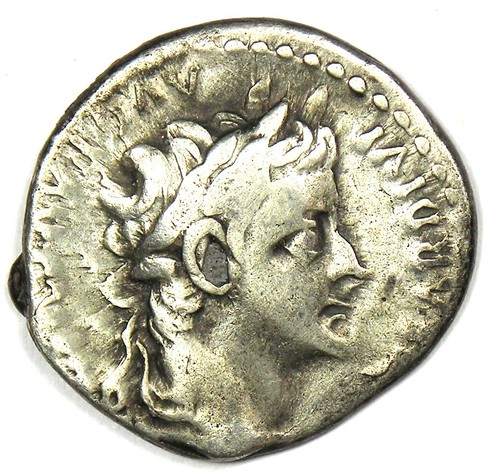 Tiberius AR Denarius Silver Tribute Penny Roman Coin 14-37 AD - Fine Condition - Picture 3 of 3