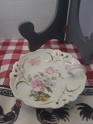 Vintage Germany Flowery Dish 6''