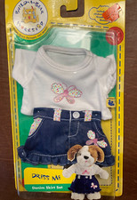 Build a Bear Workshop Dress Me - Denim Skirt Set - in Original Package  2004