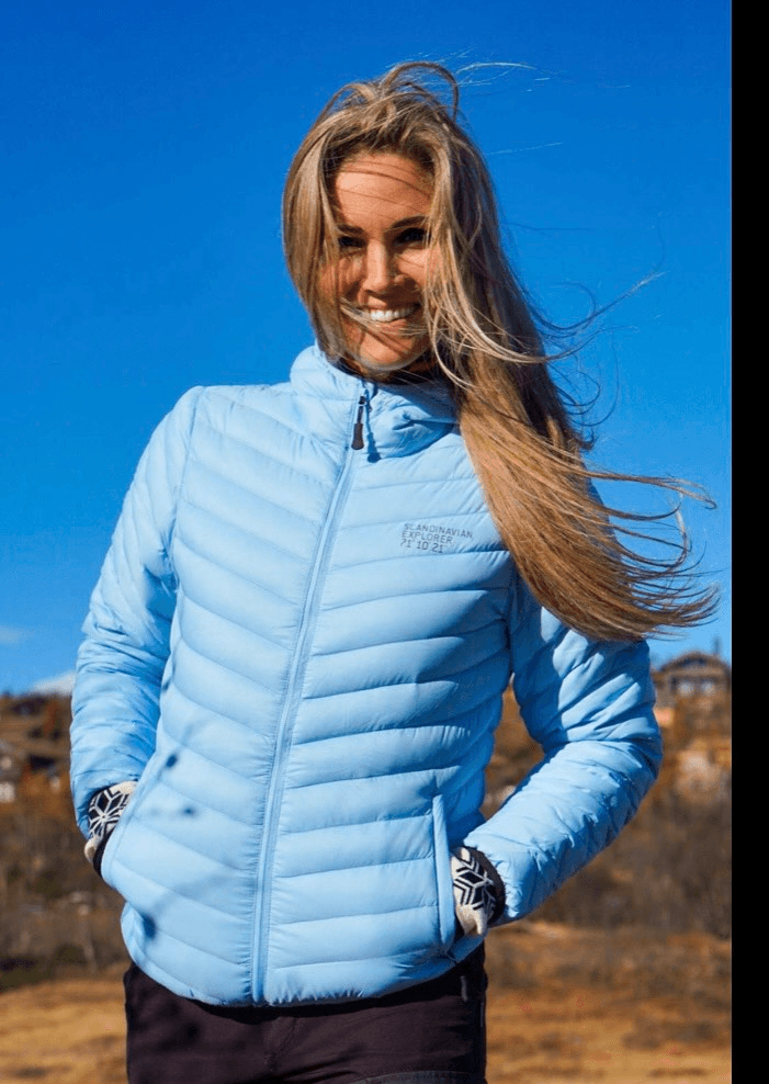 Scandinavian Explorer Norway Jacket Sz L Blue Hooded