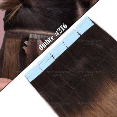 CLEARANCE Tape In Glue 100% Remy Human Hair Extensions Thick Full Head Beeline